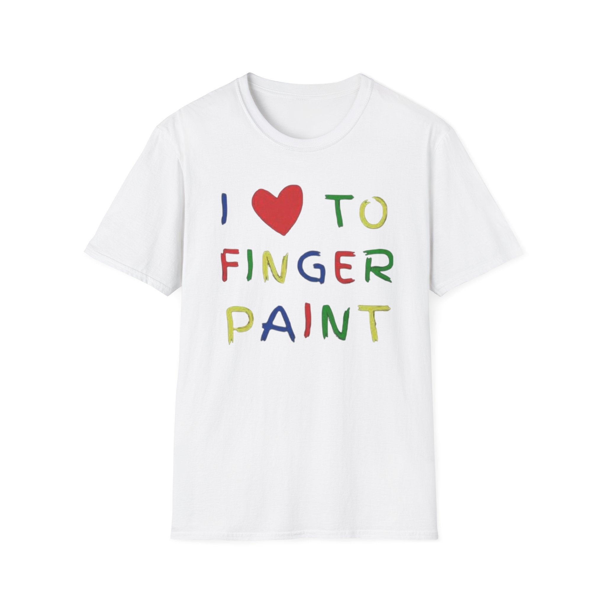 T-Shirt "I love to finger paint"
